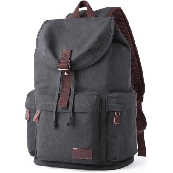 Other - Canvas Backpack, Travel Backpacks Grey